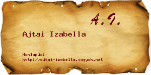 Ajtai Izabella névjegykártya